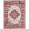Homeroots 8 x 10 ft. Ivory & Fuchsia Distressed Area Rug 385326 - alternate 1